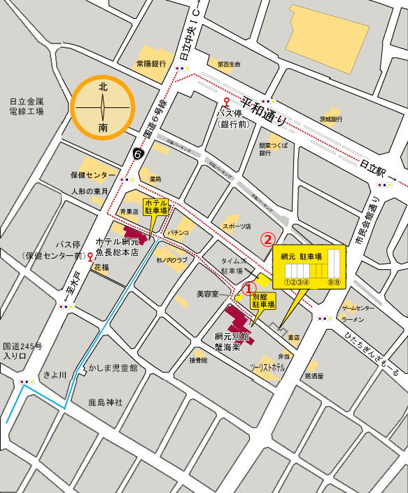 網元店舗周辺地図・地図